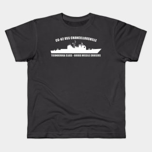 Battleship USS Chancellorsville Kids T-Shirt